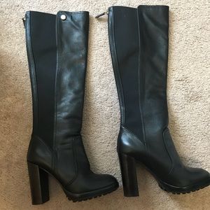 Tory Burch black knee high boots size 8